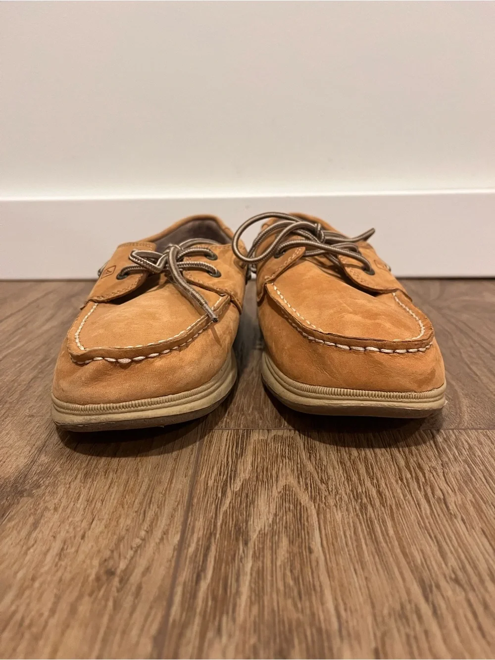 Sperry Topsider mens leather boat shoes size 7W